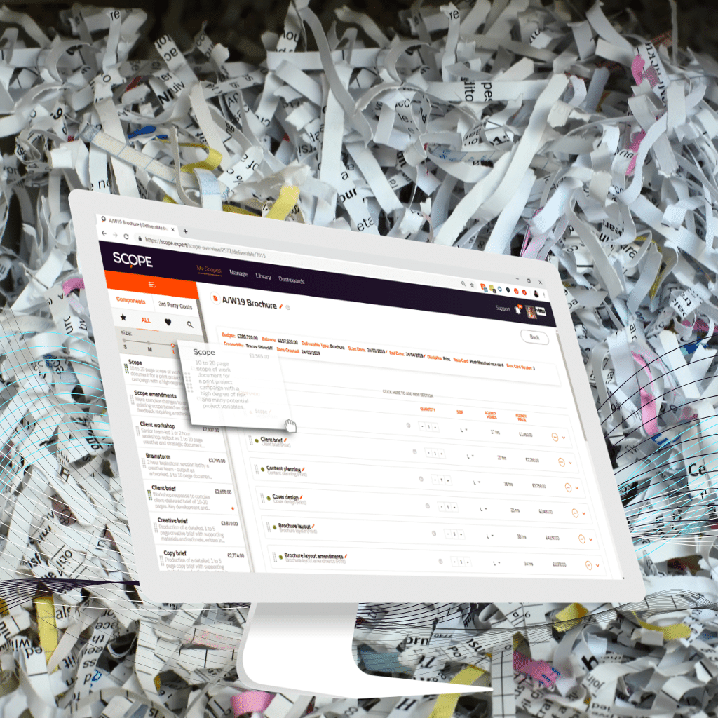 Exchange value for shredded documents e